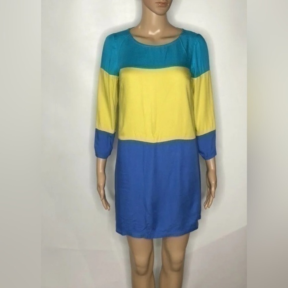 MAEVE by anthropologie colorblock mini dress size 6
